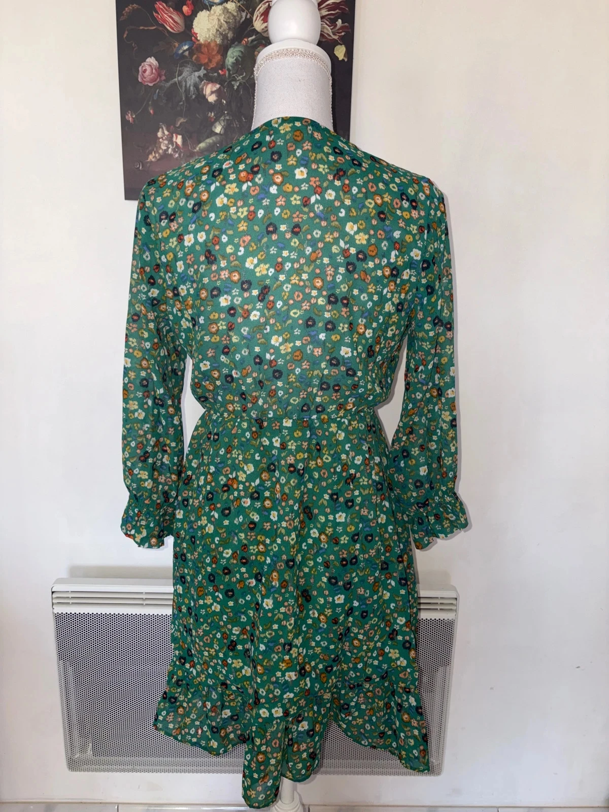 Green long-sleeved dress Emma & Ella size S / 36 – photo 3